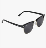 Protected Black Frame Unisex Round Sunglasses(Sun-069)
