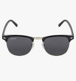 Protected Black Frame Unisex Round Sunglasses(Sun-069)